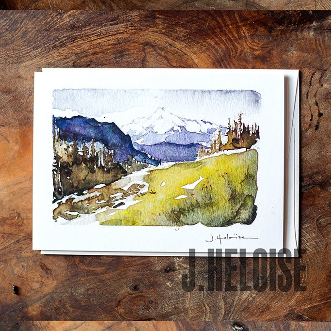 Greeting Card - Glacier Peak Landscape - J.Heloise