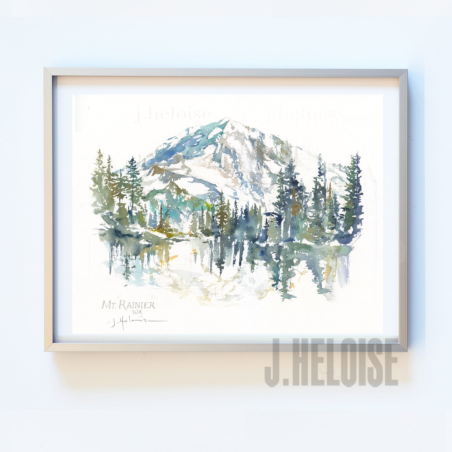 Mt. Rainier, WA - Art Print - J.Heloise